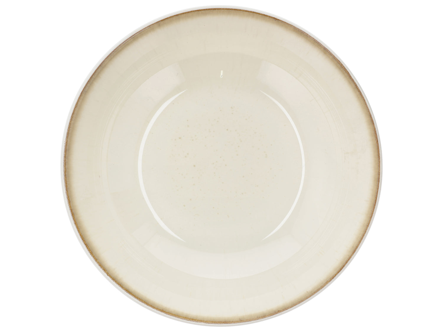 Assiette à pâtes Gastro en Grès Blanc/Crème Bitz - Mathon - 2