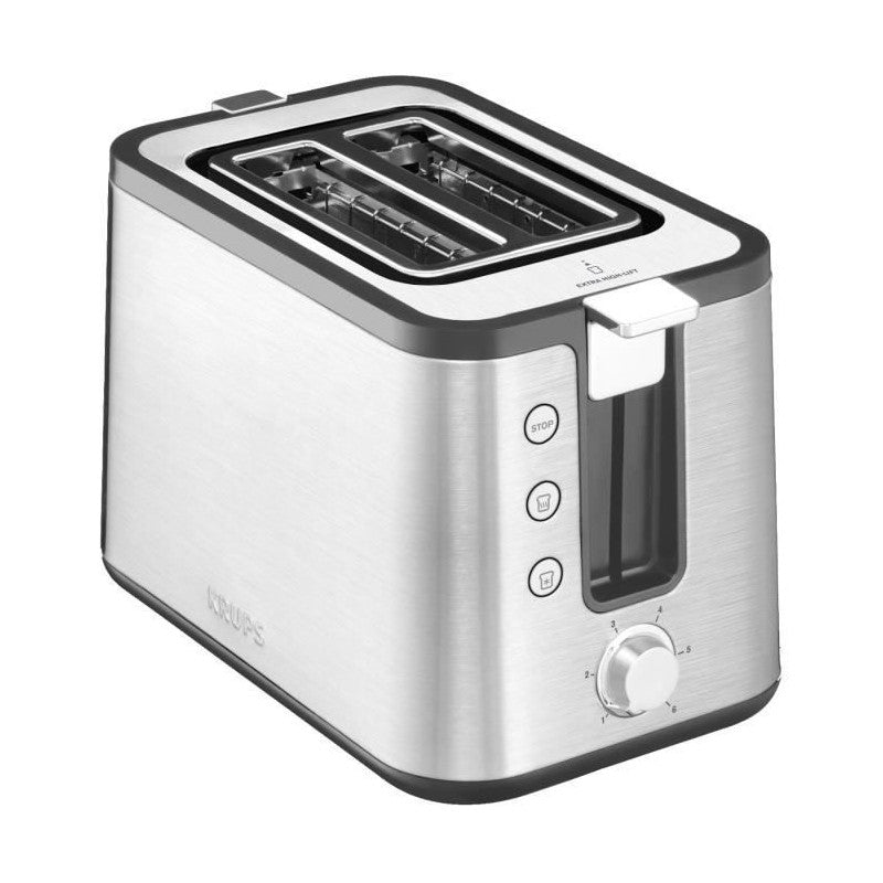 Kh442d10 Control Line Grille-pain Inox, Toaster 2 Fentes Larges, Remontee Extra Haute, Fonctions Rechauffage Et Decongelat Krups - Mathon - 1