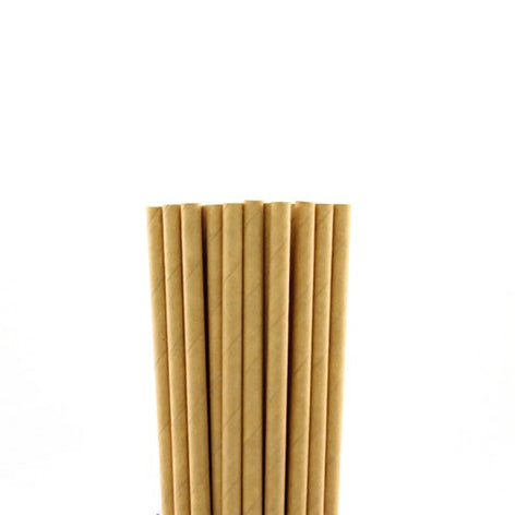 Set de 250 pailles écologiques en papier kraft Lebrun - Mathon