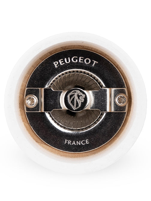 Tahiti Moulin à sel manuel en bois couleur blanc mat 20 cm Peugeot - Mathon - 2