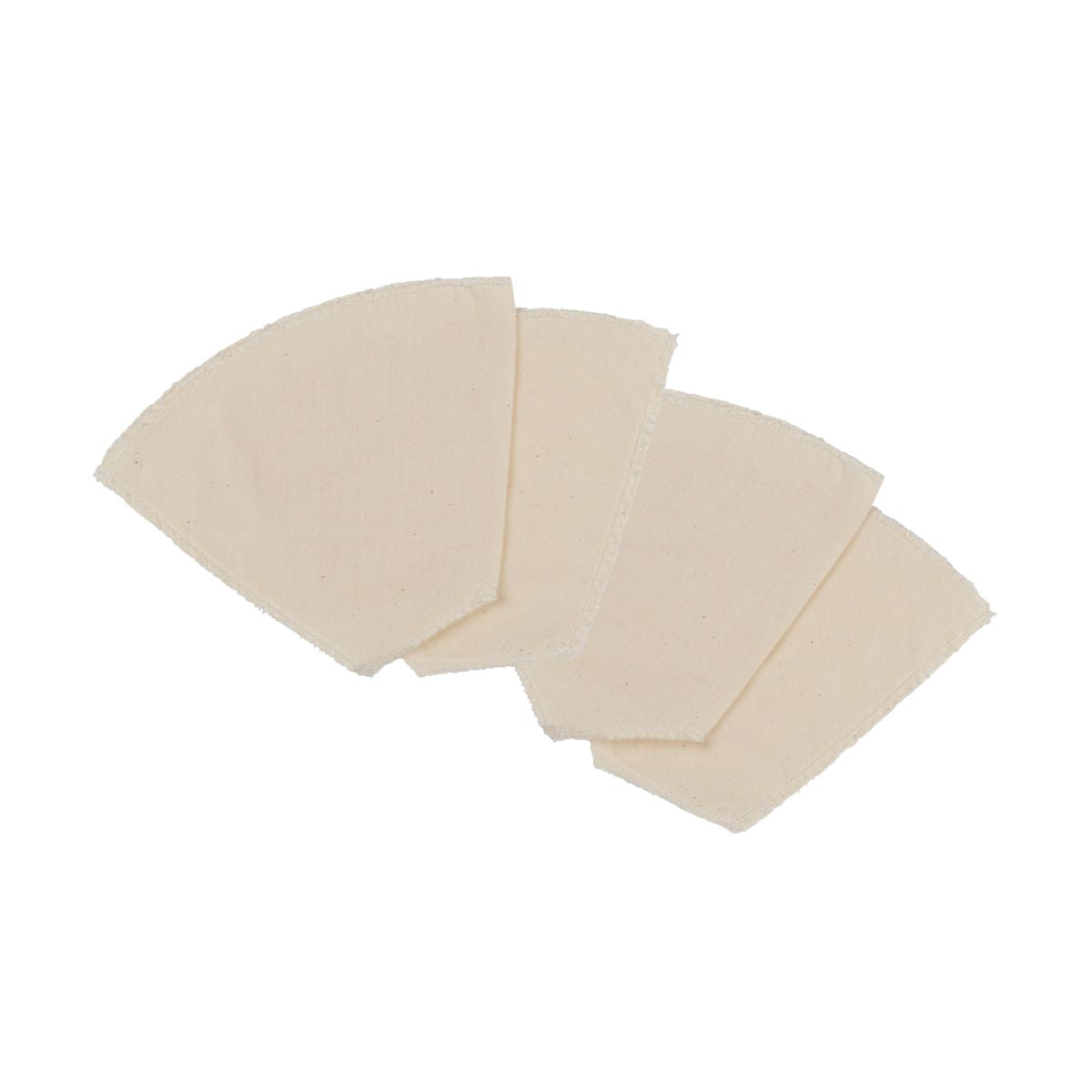 Lot de 4 filtres à café réemployables en coton Fackelmann - Mathon - 1