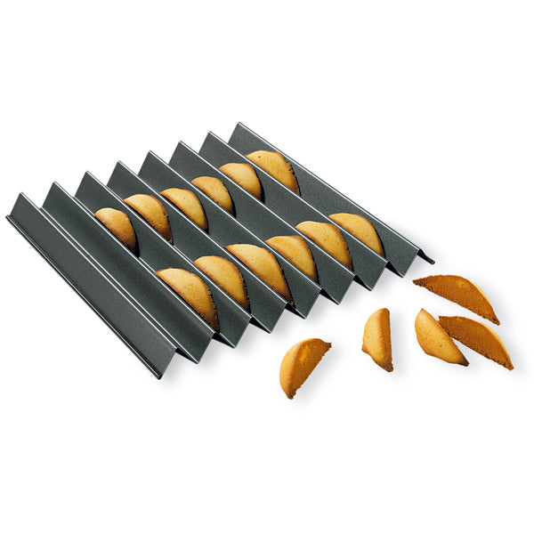 Plaque dents de loup acier revêtu antiadhérent 30 cm Mathon - Mathon - 3