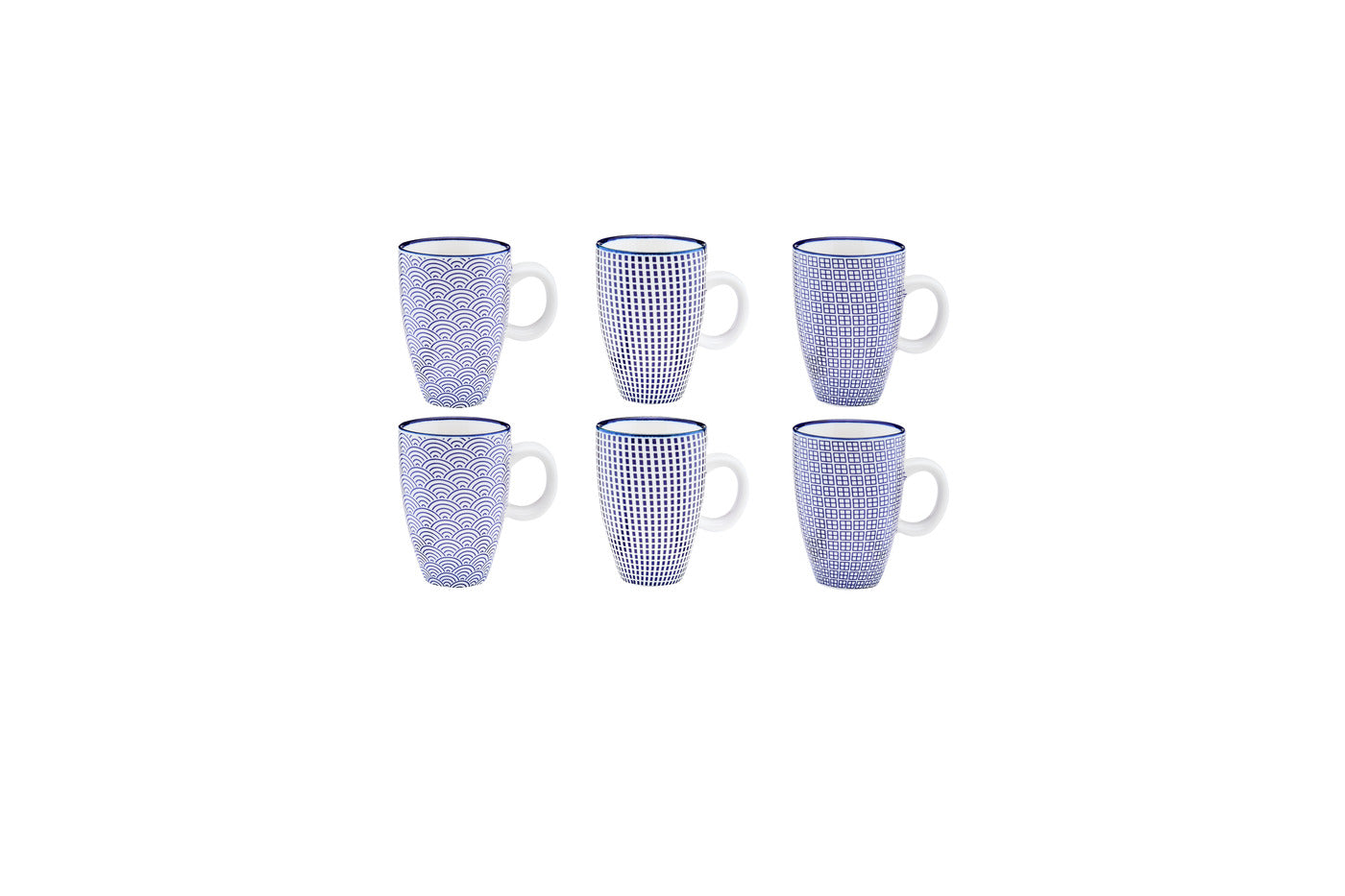 Tasse PATTERN 9cl - 6 pièces - Dark blue Björn - Mathon - 1