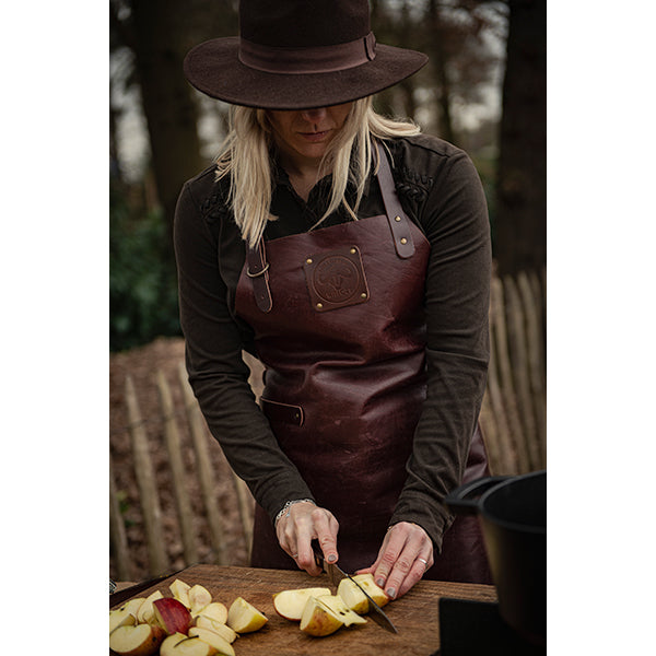Tablier de cuisine artisanal cuir pleine fleur Buffalo Ruby Witloft - Mathon - 4