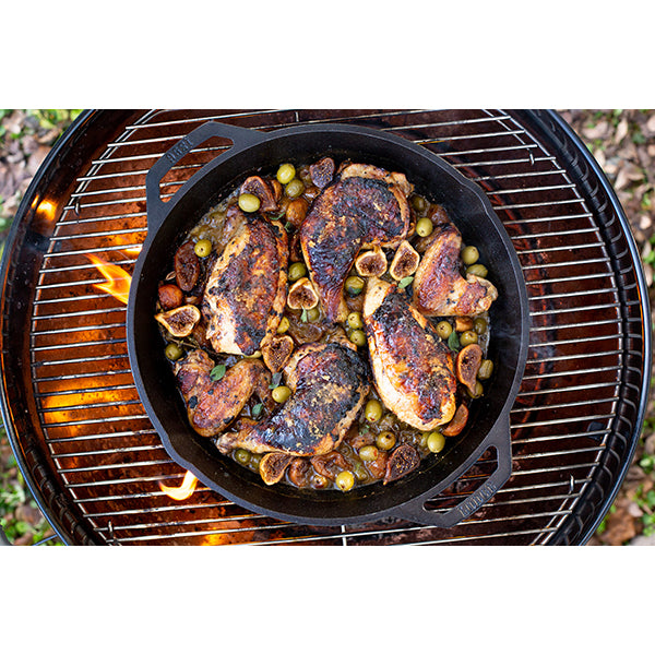 Poêle grill ronde en fonte naturelle 26 cm Lodge - Mathon - 4