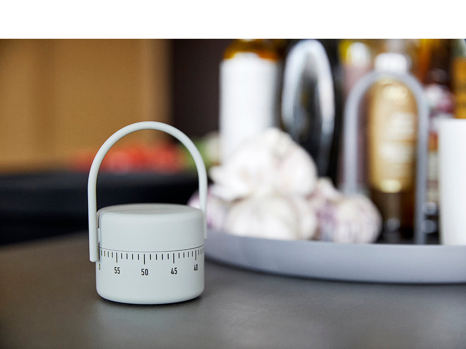 Minuteur SINGLES en acier thermolaqué Gris chaud Zone Denmark - Mathon - 6