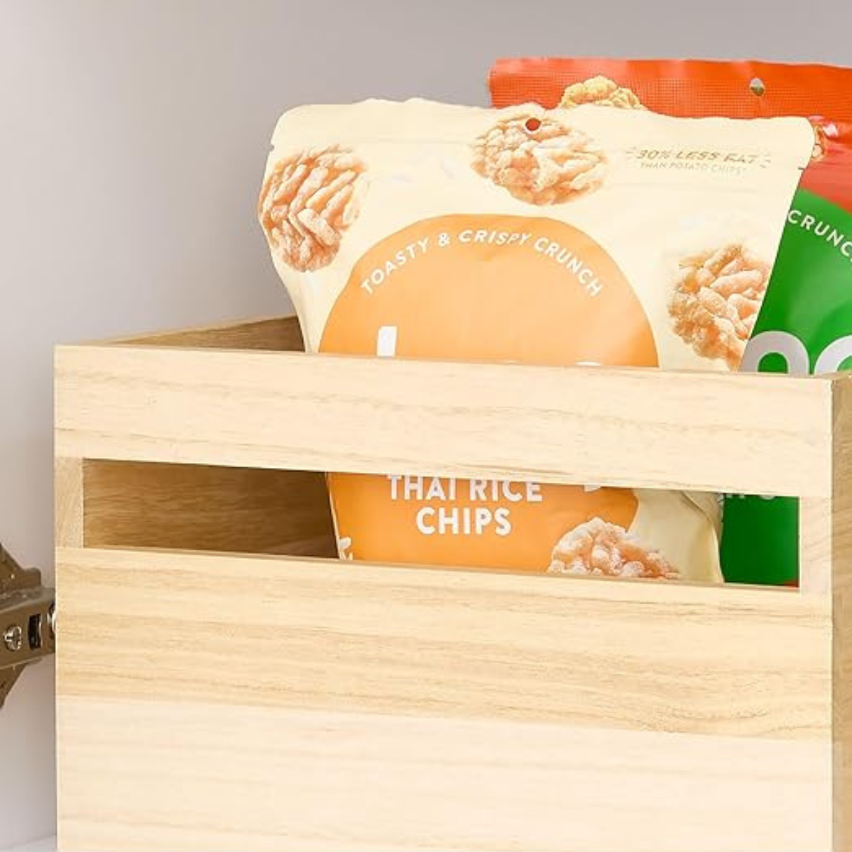 Bac de rangement en bois avec poignées L25,4 cm - OKA Calicosy - Mathon - 5