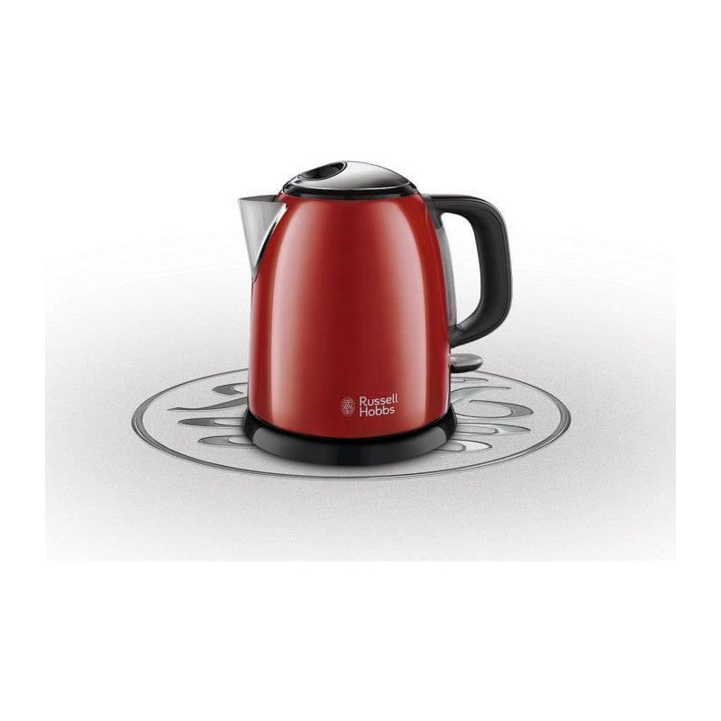 Russel Hobbs 24992-70 Bouilloire Compacte Colours Plus Capacite 1 L Filtre Anti-calcaire Amovible Lavable - Rouge Russell Hobbs - Mathon - 6
