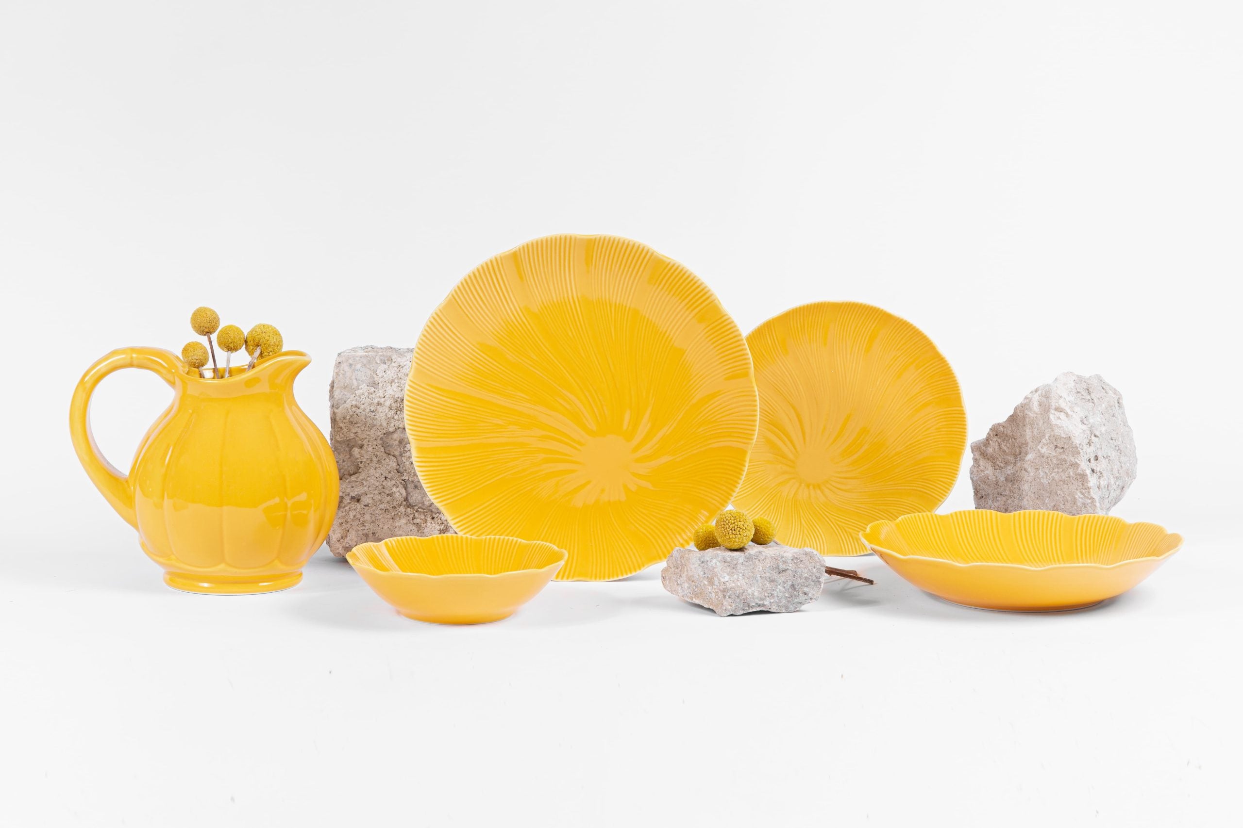 L’assiette plate en porcelaine Tahiti Jaune (14cm) OGRE La Fabrique - Mathon - 4