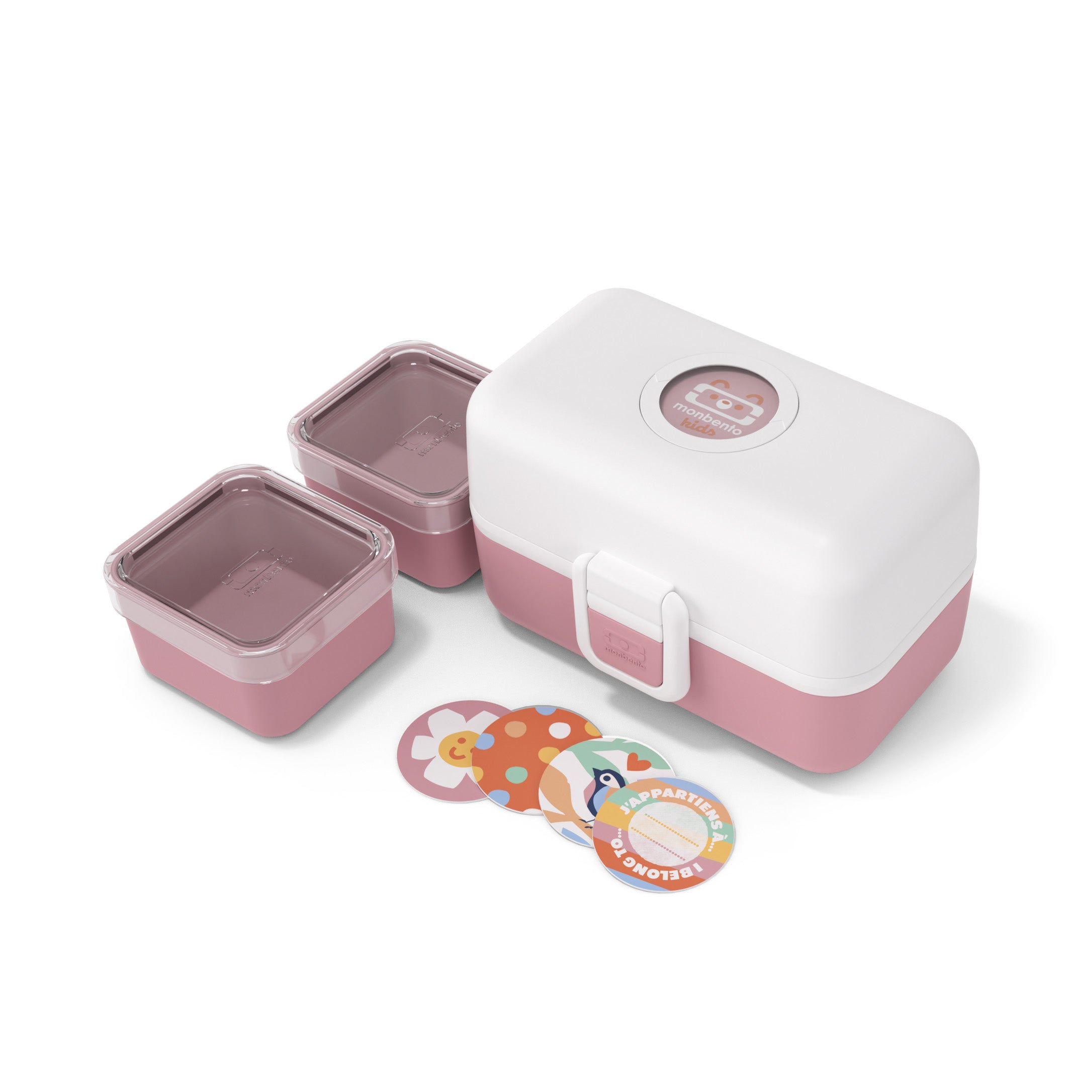 Lunch box à compartiments pour enfant Tresor 800ml Blanc/Rose Monbento - Mathon - 1