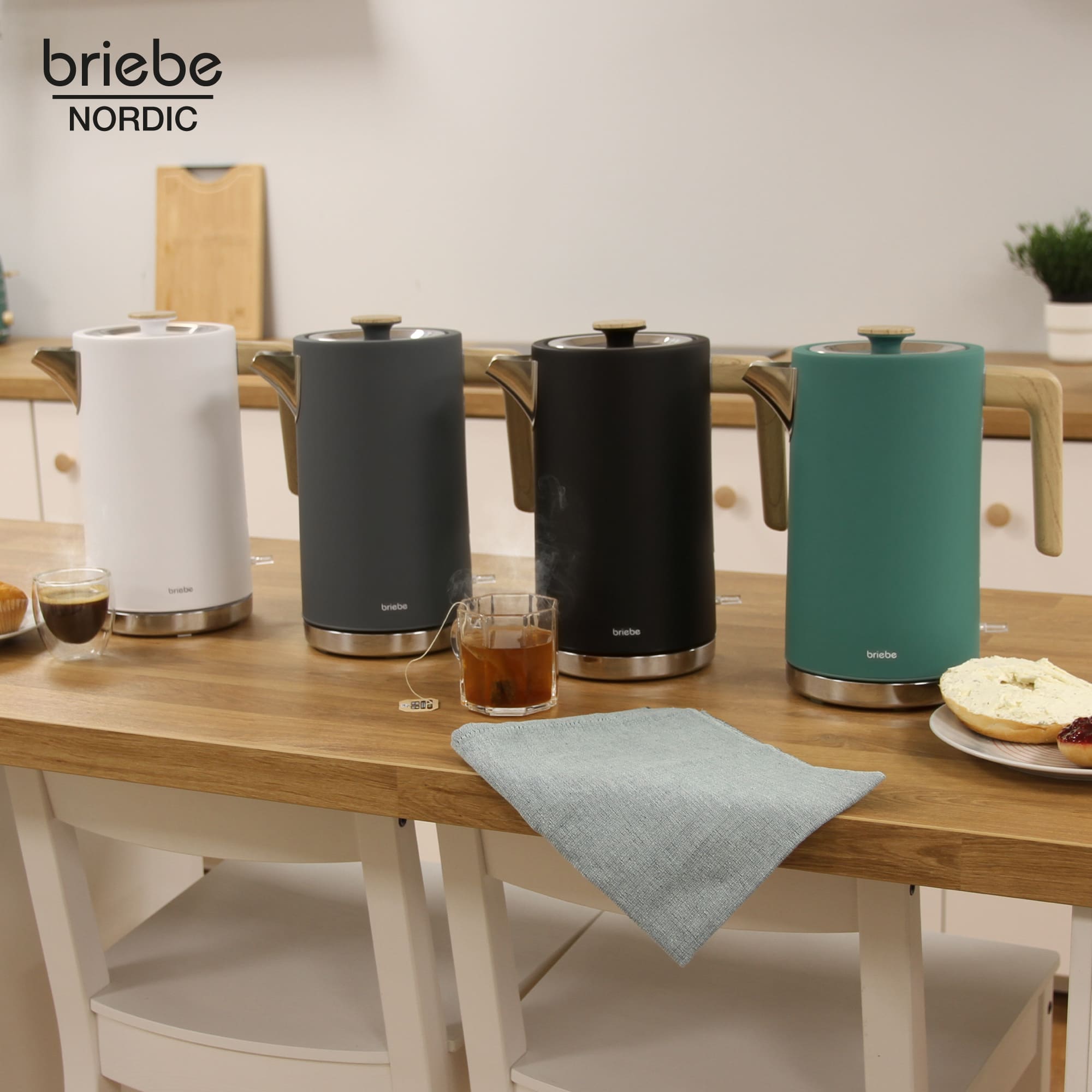 Nordic Bouilloire Électrique 1,7L Sans Fil, Ébullition Rapide Sans BPA, Base 360 2200 Gris KT1165GRY - Mathon - 7