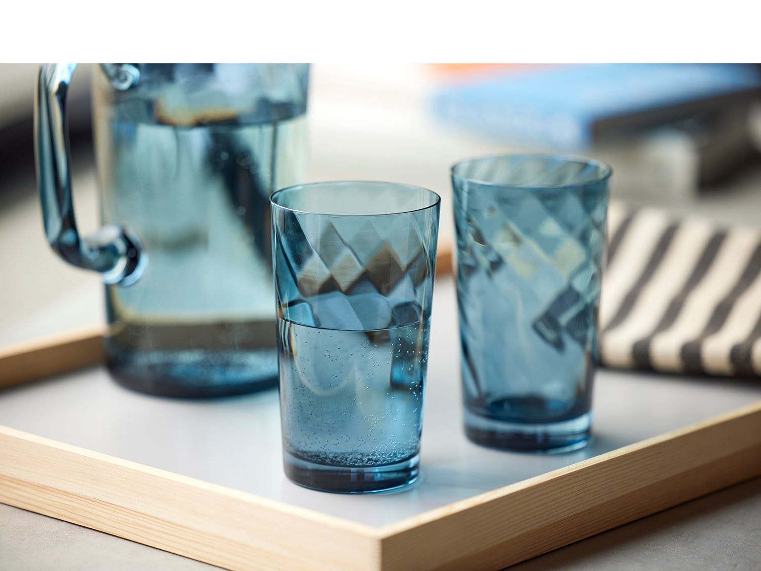 Set de 4 verres highball VIENNA Bleu Lyngby Glas - Mathon - 9