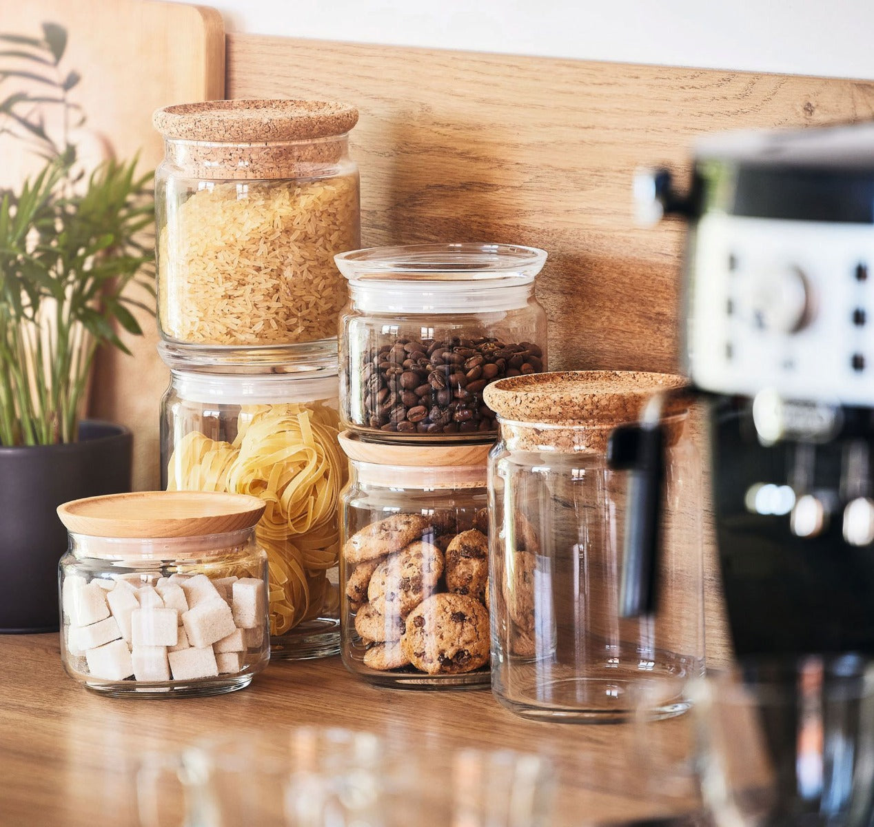 Pot de conservation en verre Pure Jar Wood - Luminarc Luminarc - Mathon - 3