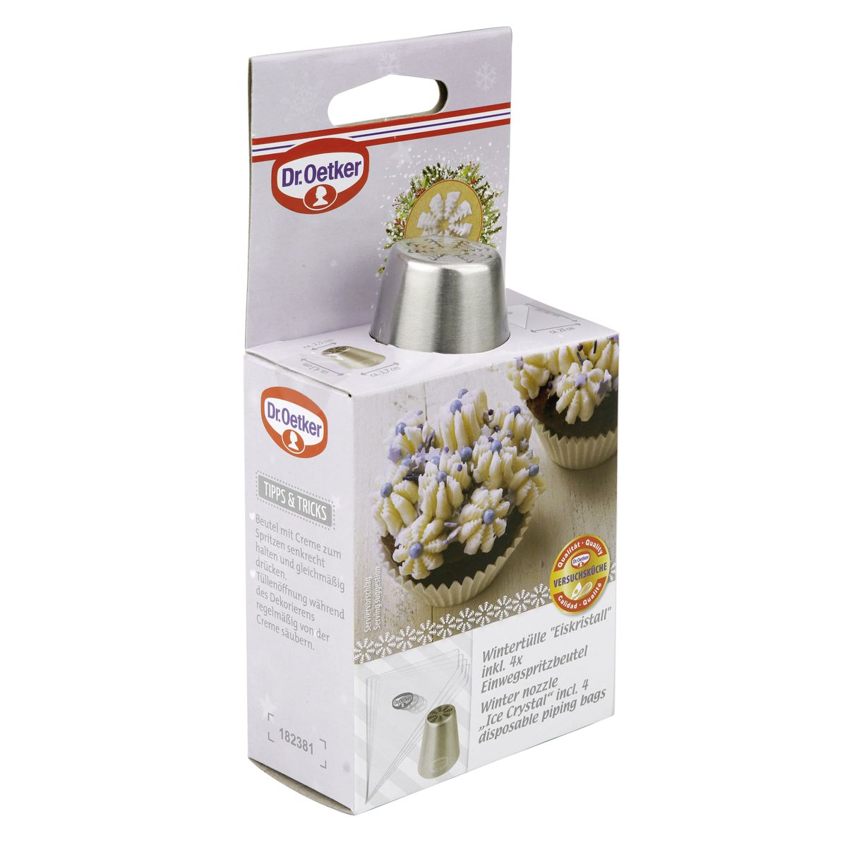 Ensemble de 8 poches à douille et embout cristal de glace en inox  Baker Edition Dr. Oetker - Mathon - 5