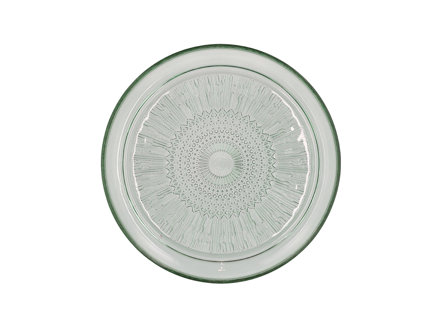 Assiette Kusintha en verre Vert Bitz - Mathon - 2