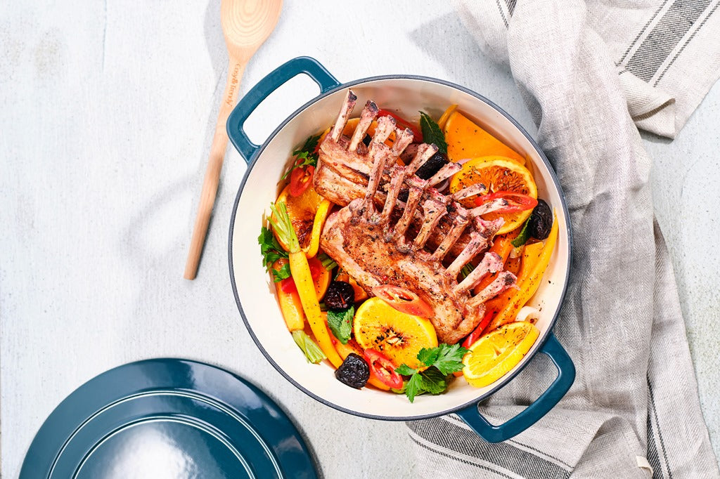 Cocotte en Fonte émaillée, FONTESTIC, Bleu Canard, D28 cm Cosy & Trendy - Mathon - 3