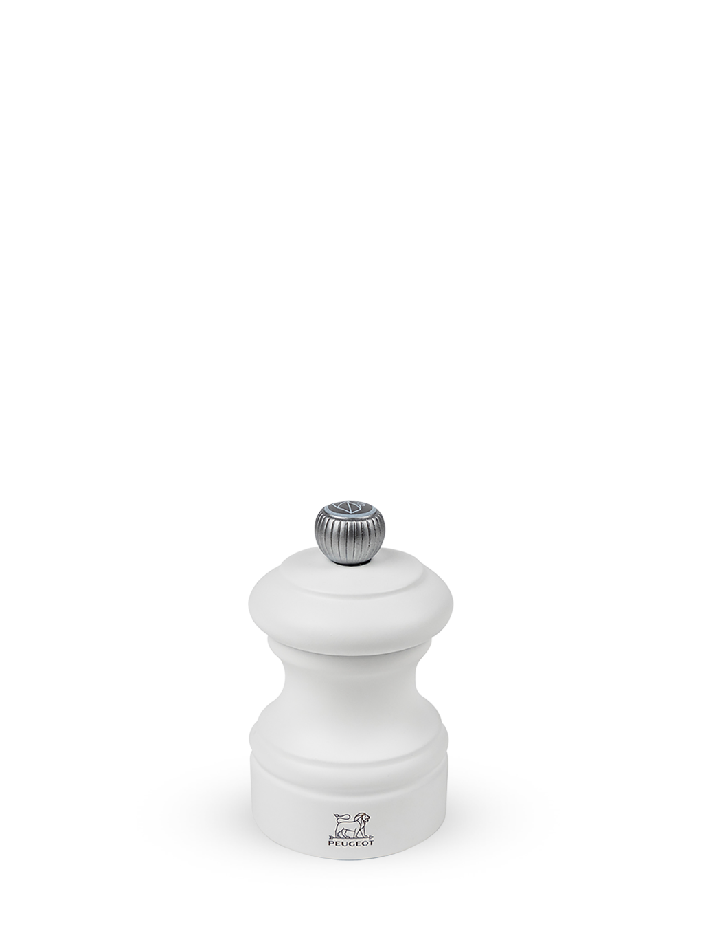 Bistro Moulin à sel manuel en bois, blanc, 8 cm - 3" Peugeot - Mathon - 1