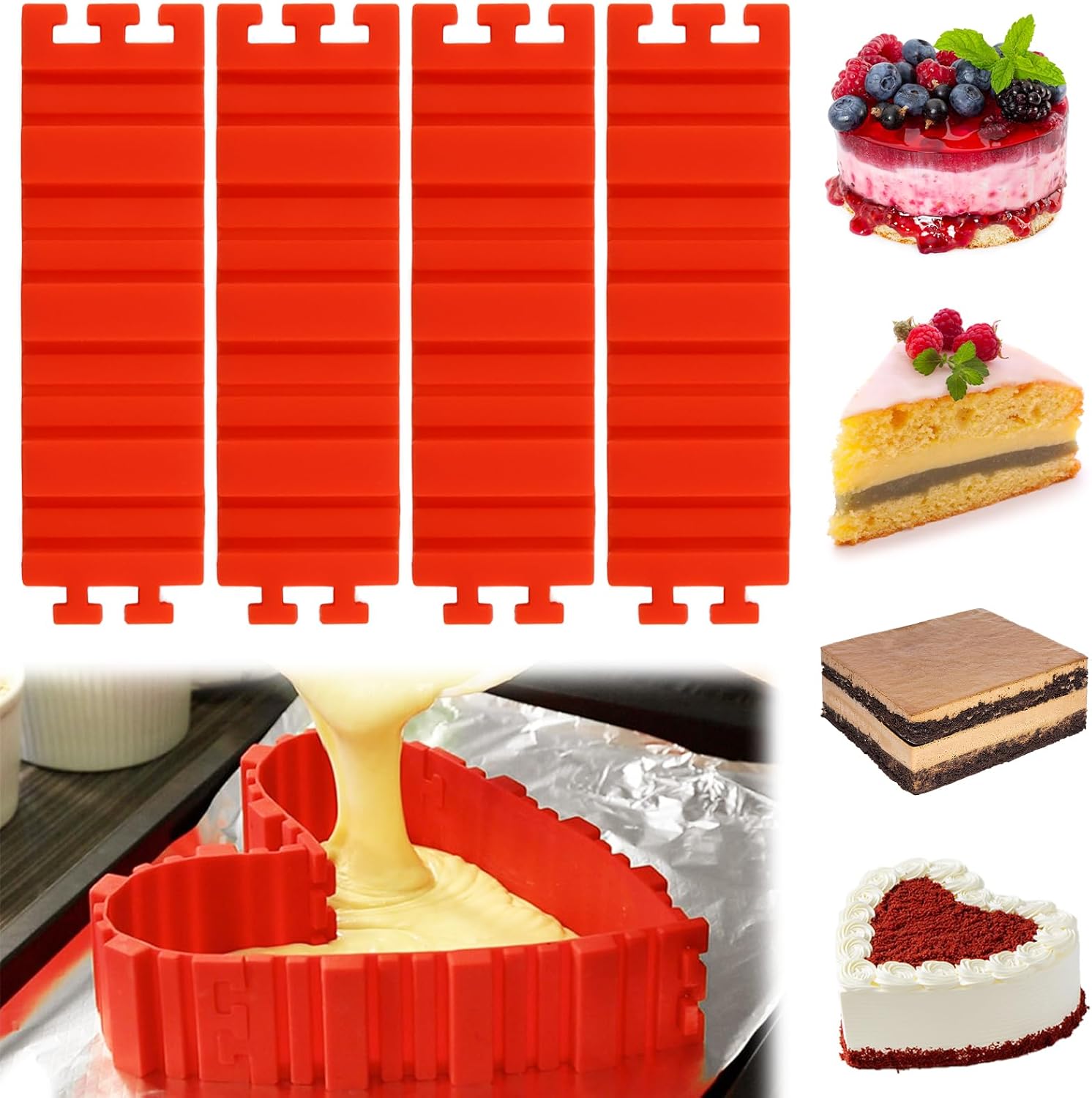 Moule Gateau Silicone, Réglable, Creative DIY Cakes Vendos85 - Mathon