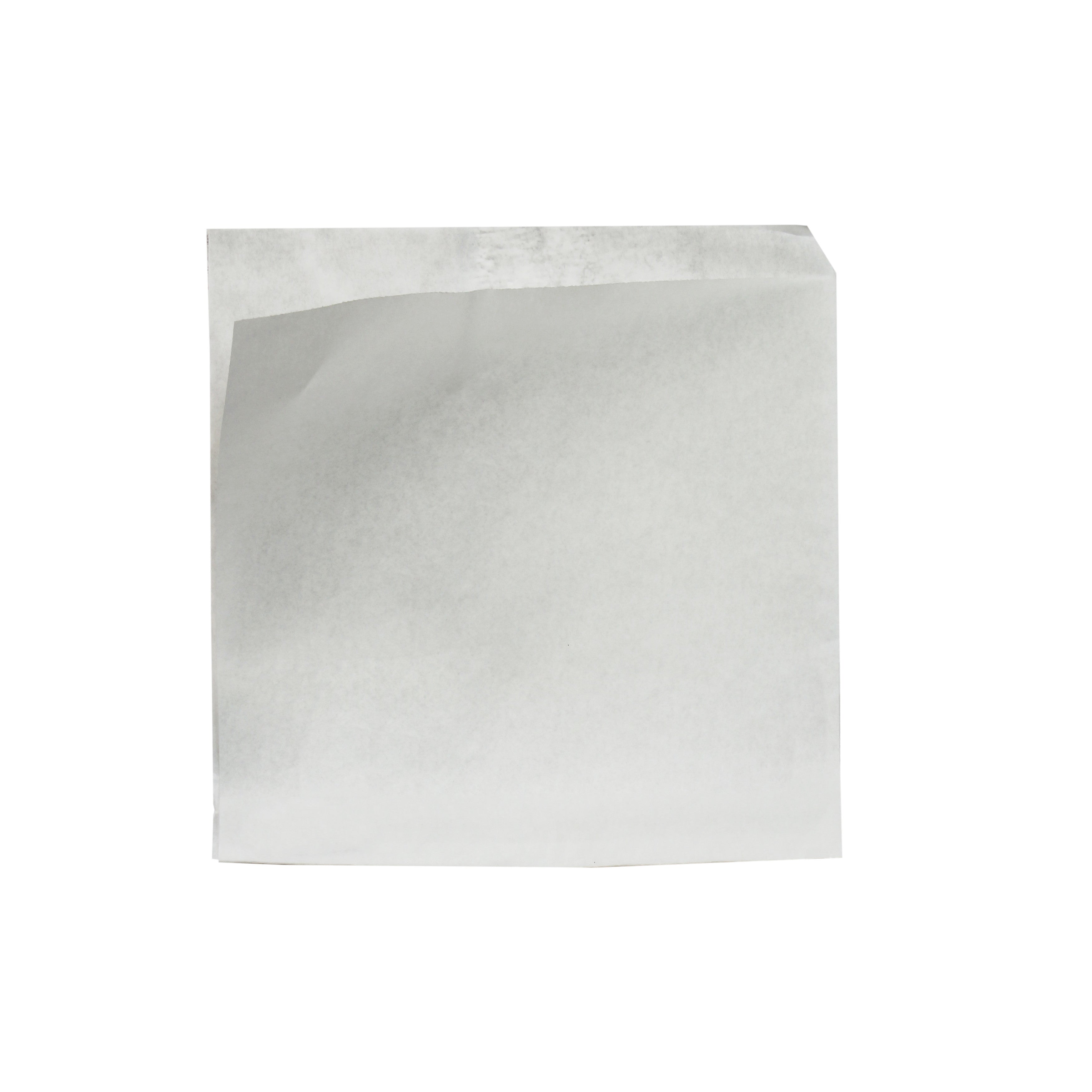 1000Pcs - Sac papier blanc ingraissable ouvert sur 2 côtés  170x170mm FirstPack - Mathon - 1
