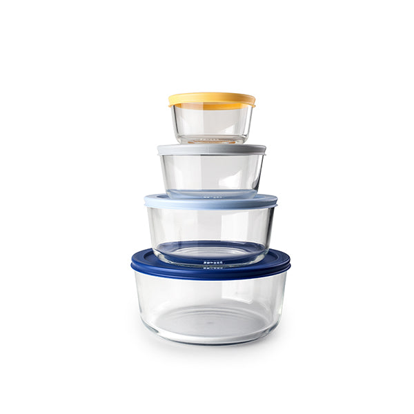 Set de 4 boîtes rondes en verre Ibili - Mathon - 1