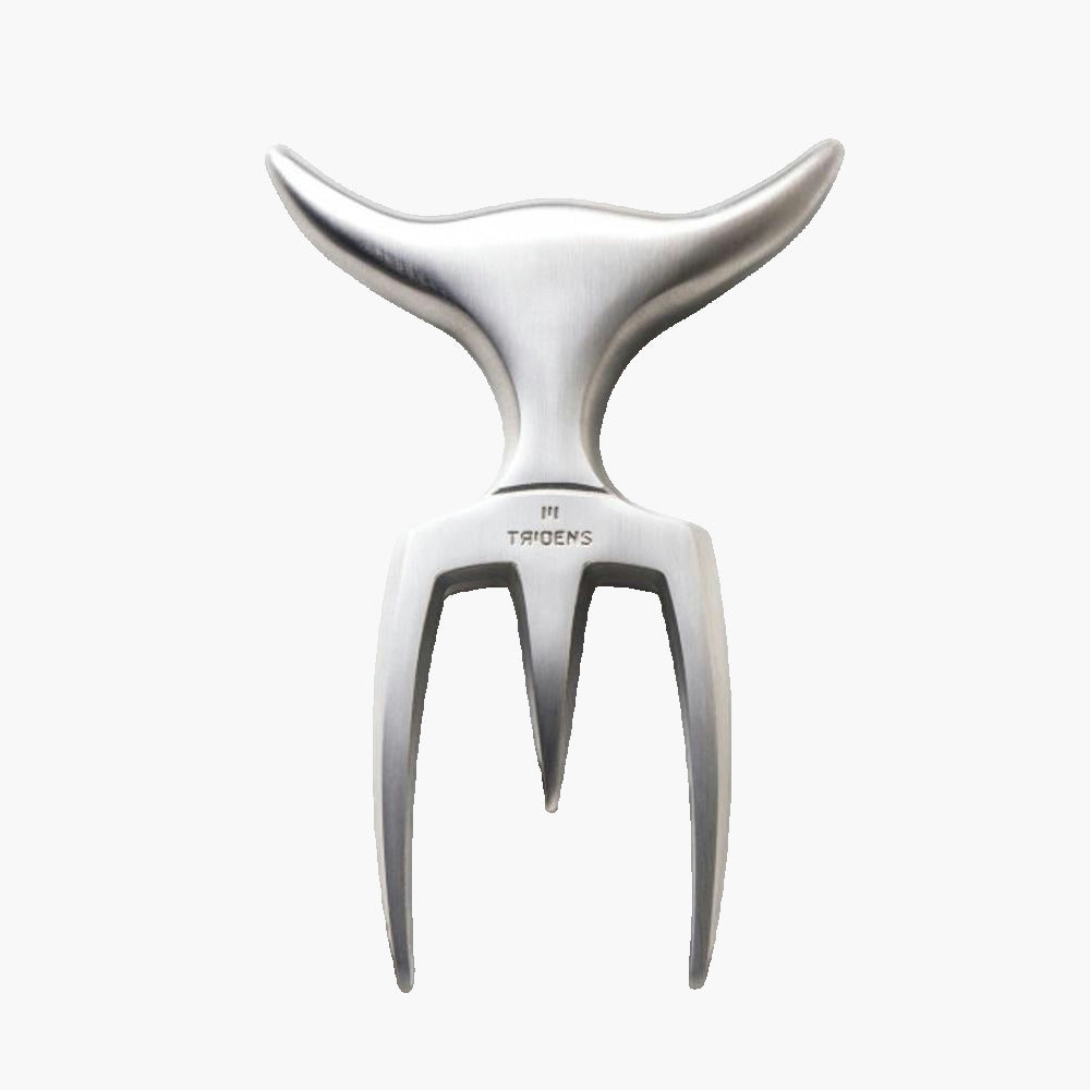 Fourchette à découper Tridens en acier brossé Tridens - Mathon - 2