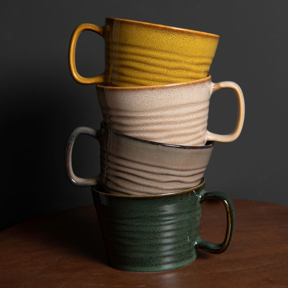 Coffret de 4 mugs bas Kili 40 cl Table passion - Mathon - 3