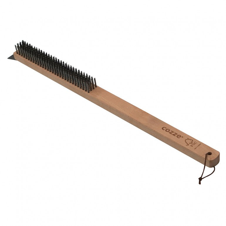 Brosse en acier avec grattoir et manche en bois 25 x 45 x 60 cm Cozze - Mathon - 5