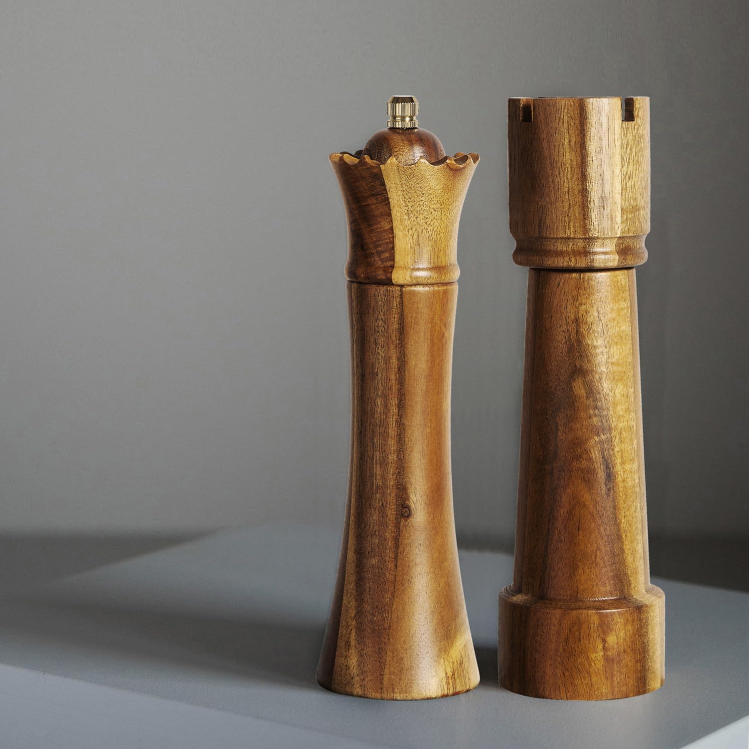 Ensemble de Moulin à Sel et à Poivre Manuel avec Mécanisme en Céramique Vendos85 - Mathon