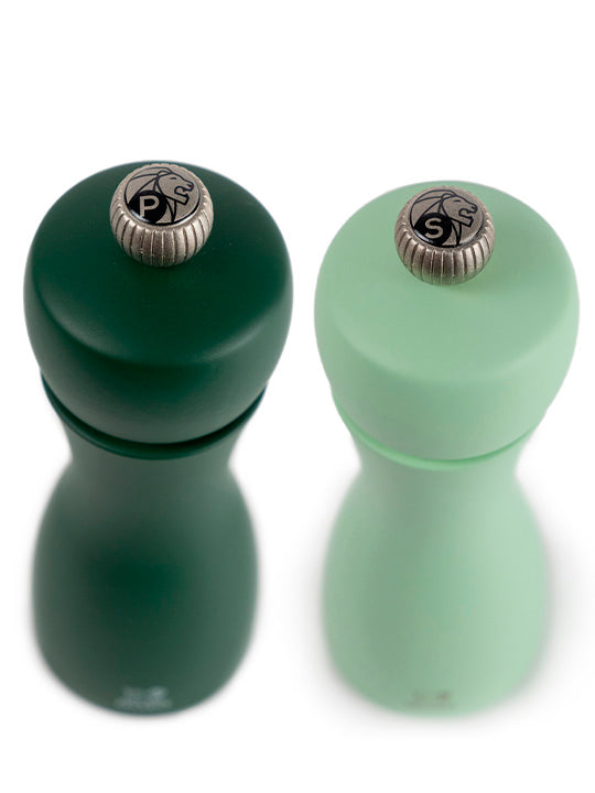 Tahiti Duo de moulins à poivre et à sel manuels en bois, eau, 15 cm Peugeot - Mathon - 5