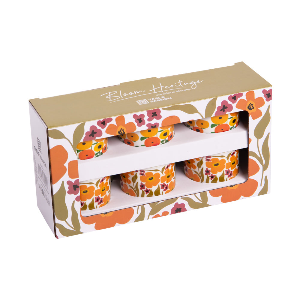 Coffret de 6 tasses Bloom Héritage 14 cl Table passion - Mathon - 2