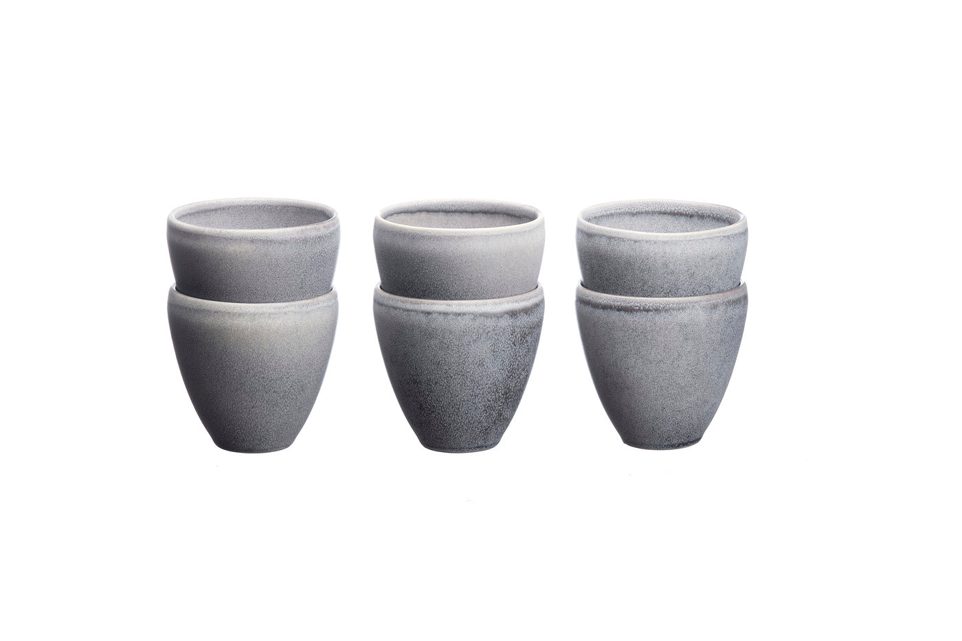 Lot de 6 tasses en grès gris D8 Björn - Mathon - 3