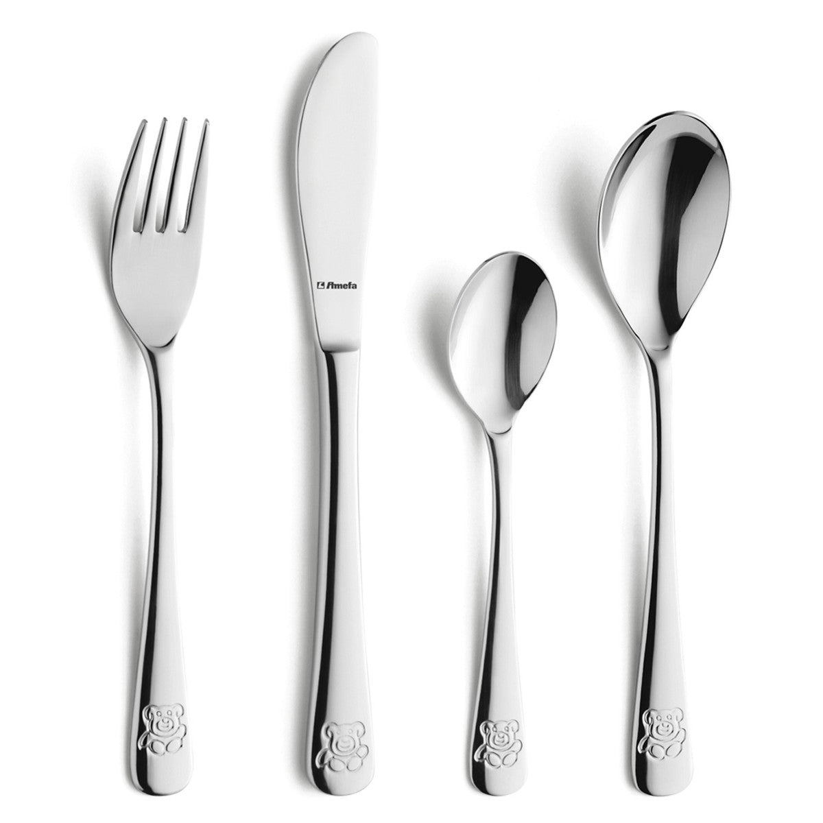 Ourson 2 - Service 4 couverts enfants Amefa - Mathon - 1