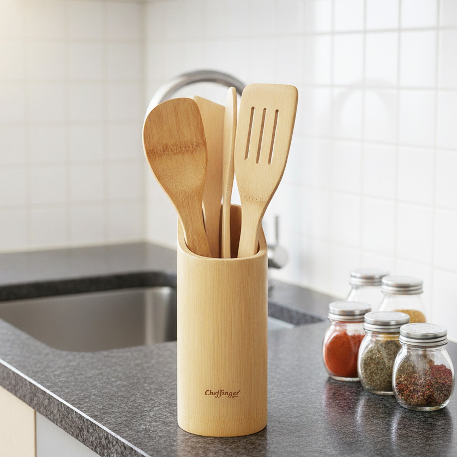 Set de Spatules en Bambou Cheffinger - Mathon - 2