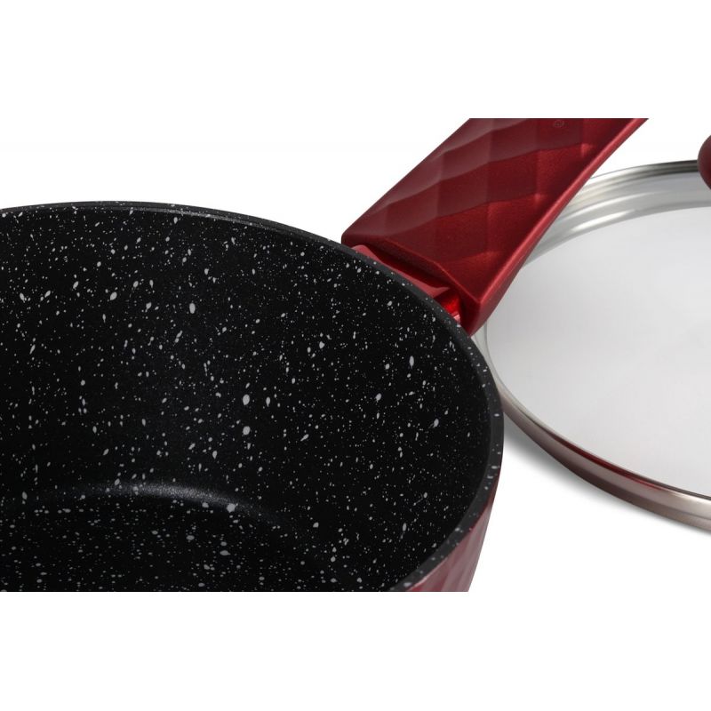 Ensemble de cuisine 10 pièces induction Rouge Métallique Royalty Line RLFD10M-RED Royalty Line - Mathon - 4