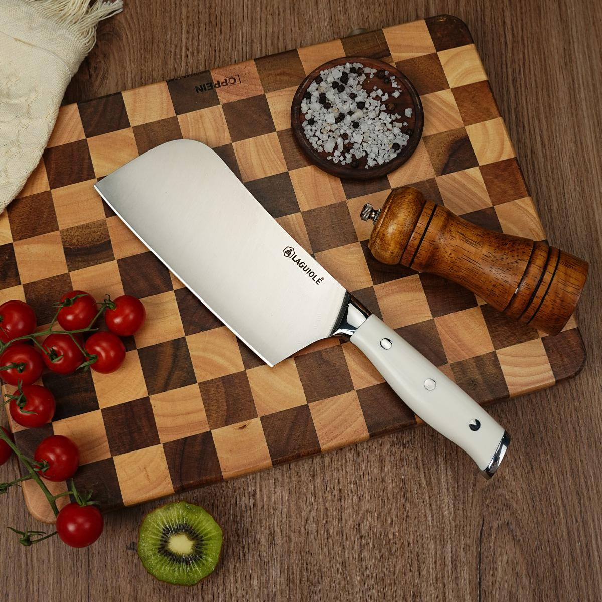 Couperet blanc 31cm - "Elégance" Laguiole Cuisson - Mathon - 3