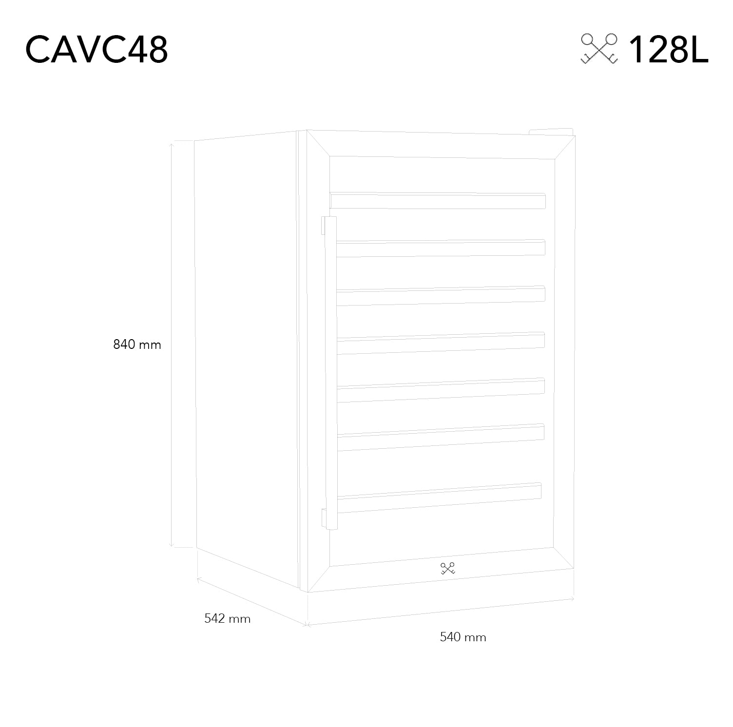 Cave à vin 48 bouteilles pose libre - CAVC48 Les Petits Champs - Mathon - 4