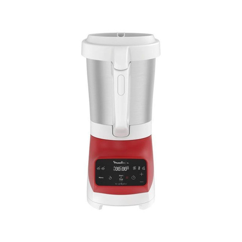 Moulinex soup&plus blender chauffant, capacité utile 2 l, 5 vitesses, ecran tactile, livre recettes, Moulinex - Mathon - 1