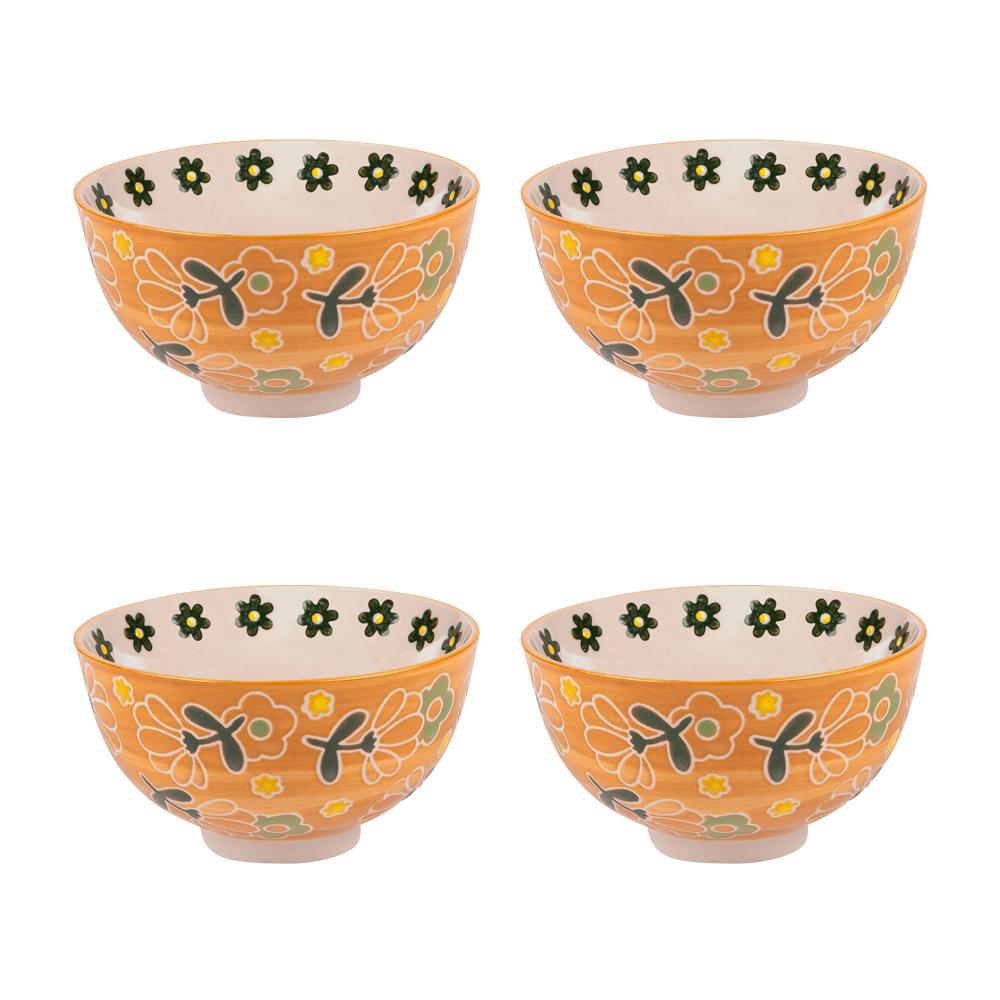 Coffret de 4 coupelles Peony 11 cm Table passion - Mathon - 1