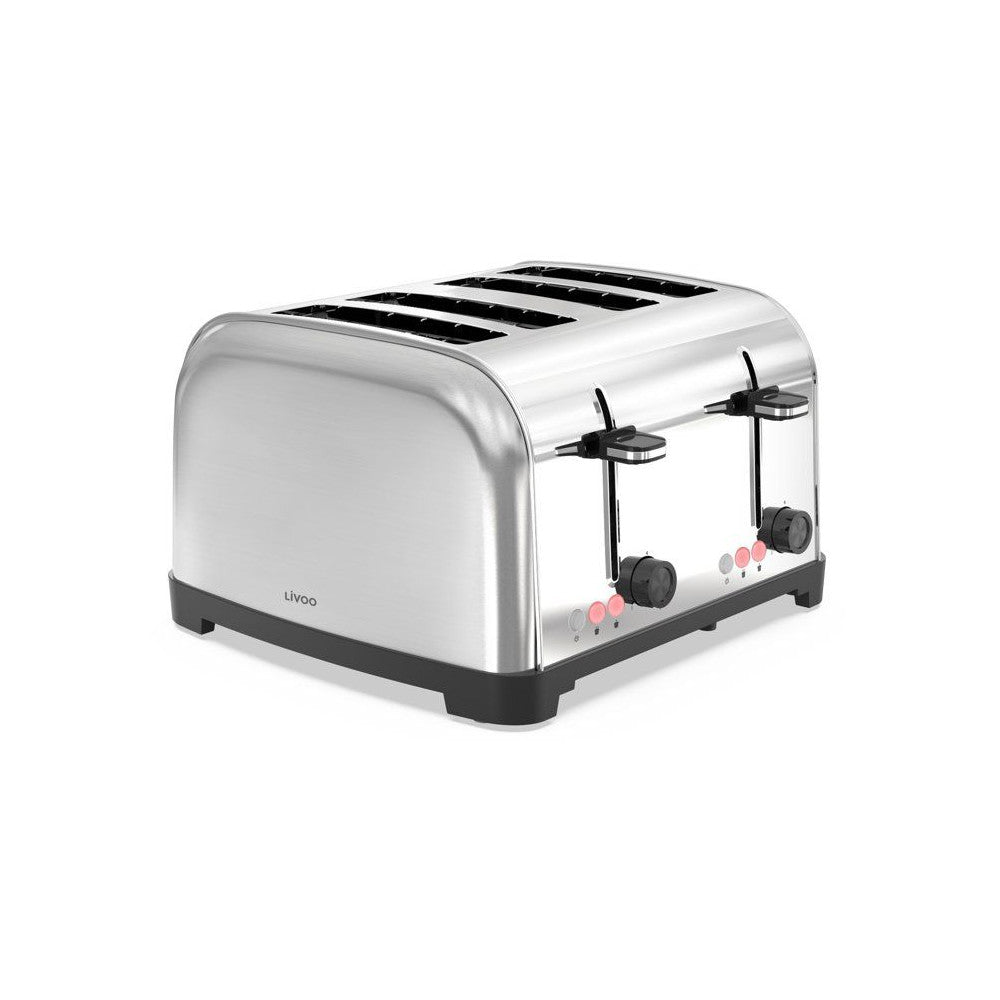 Grille-pain 4 Fentes - Livoo - Dod197 - 1700 W - 2 Thermostats Indépendants Et Réglables : 7 Niveaux - Acier Inoxydable Livoo - Mathon - 3
