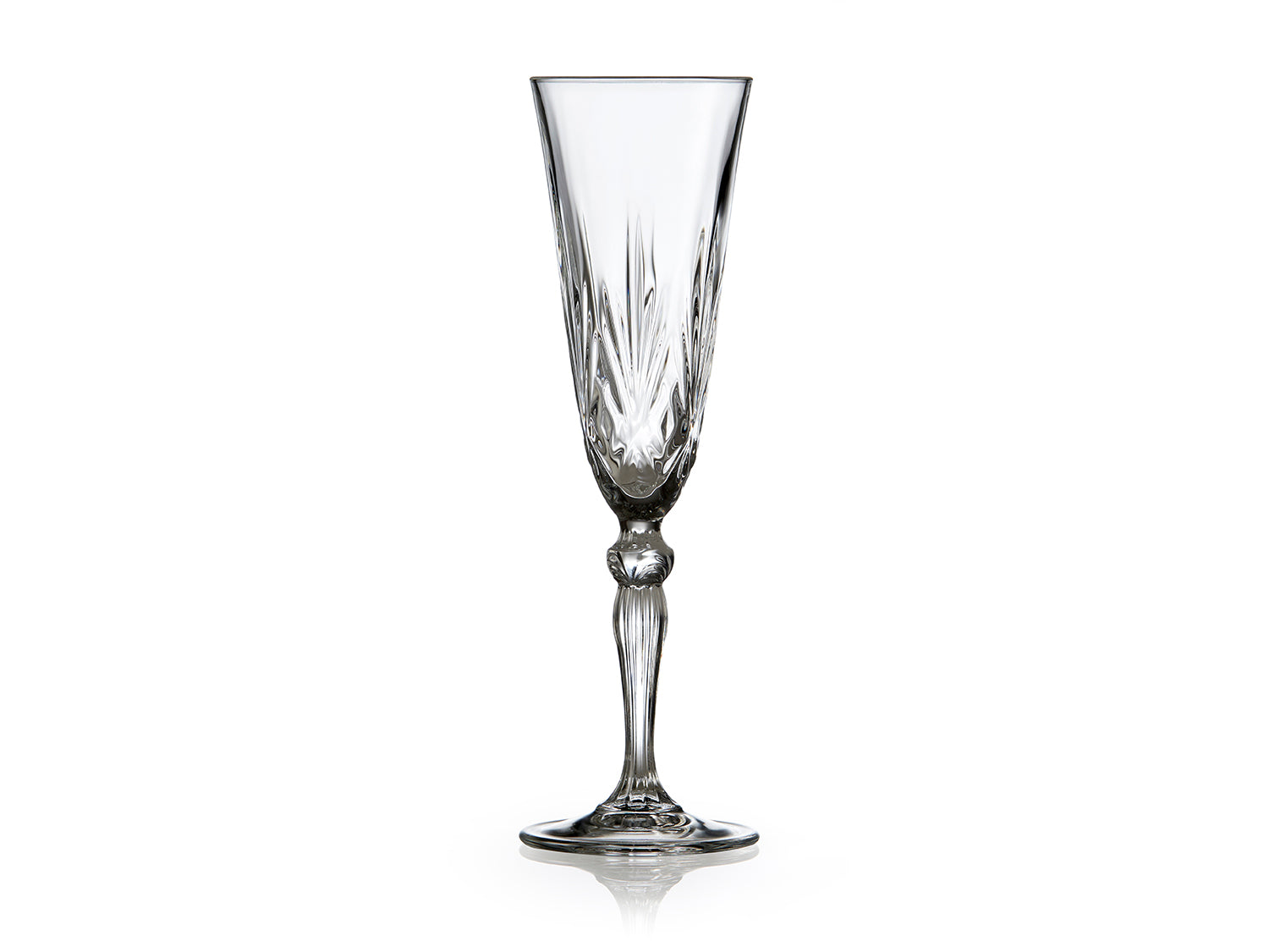Set de 4 coupes à champagne MELODIA 16cl en cristal sans plomb Transparent Lyngby Glas - Mathon - 2