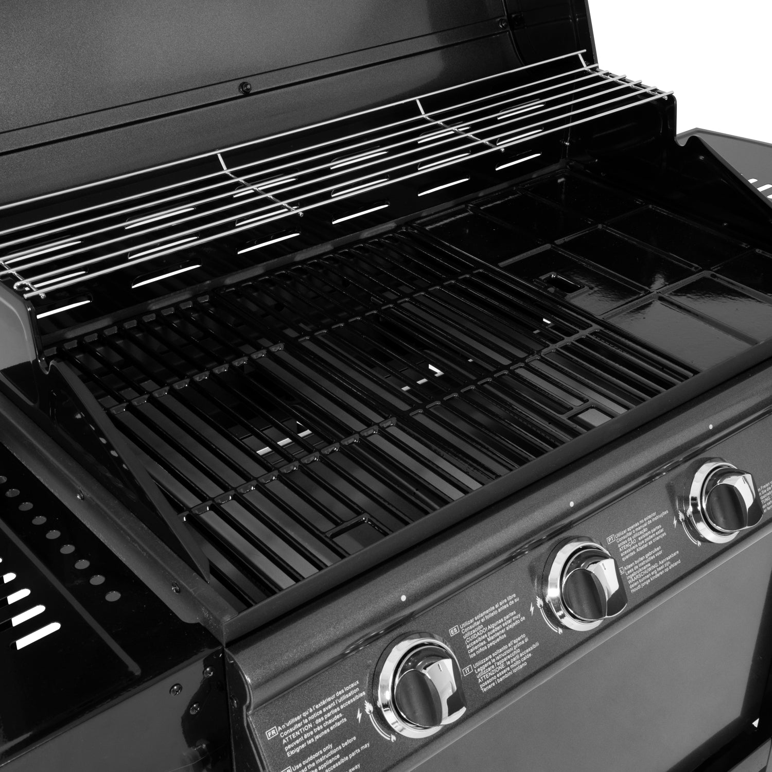 Barbecue au gaz RENO - 4 brûleurs avec thermomètre 14kW Happy Garden - Mathon - 2