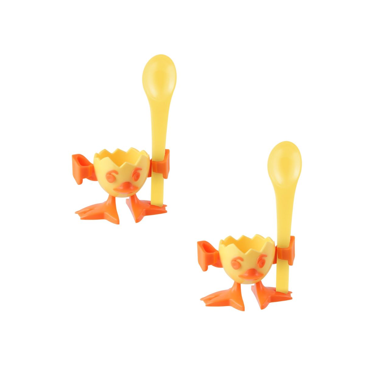 Lot de 2 coquetiers avec cuillère  Colors Edition Fackelmann - Mathon - 1