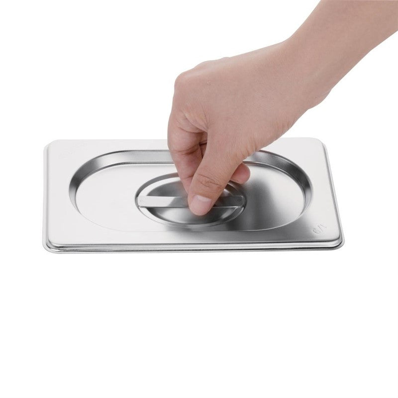 Couvercle Bac Gastro Inox GN 1/4 - Vogue - Mathon - 2