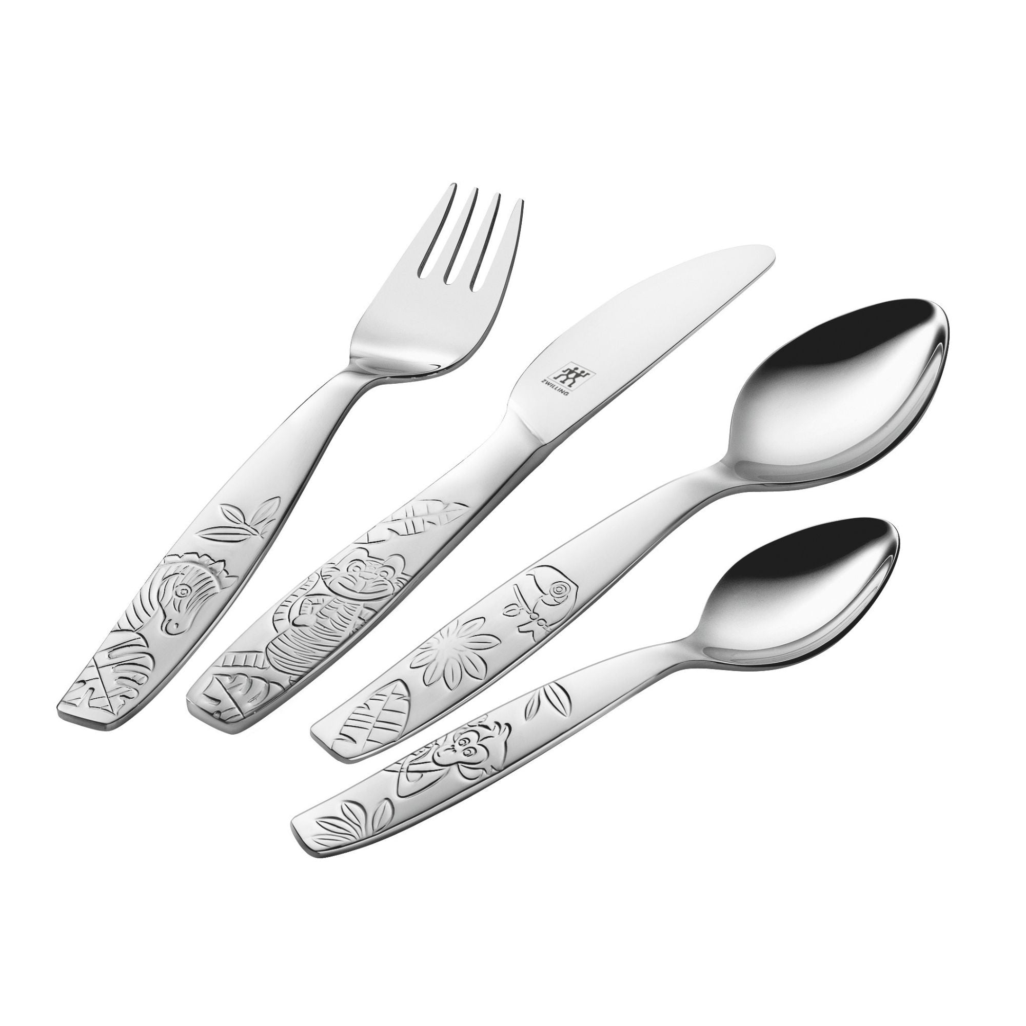 4-pcs, Couverts pour enfants, Argent Zwilling - Mathon - 1