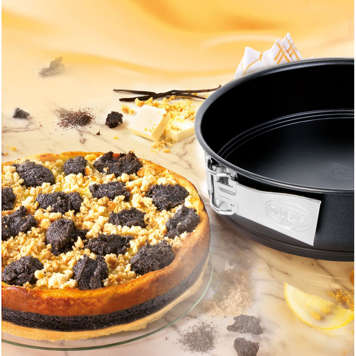 Ensemble de 2 Moules à manqué à charnière 26 cm  Tradition Dr. Oetker - Mathon - 5