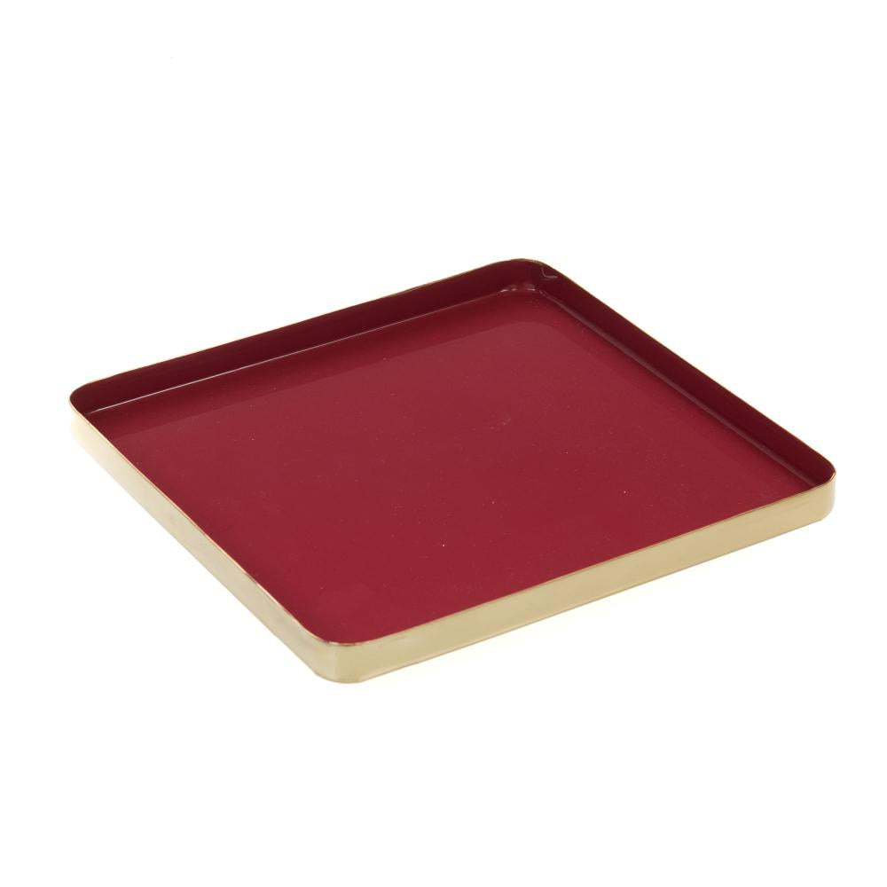 Set de 2 plateaux carrés en métal Amadeus - Mathon - 3