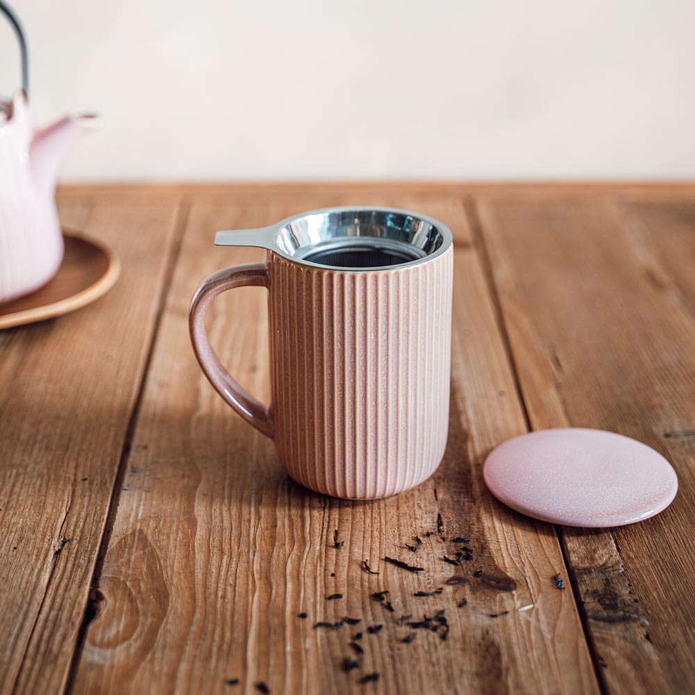 Tisanière Tiao rose 47 cl Table passion - Mathon - 3