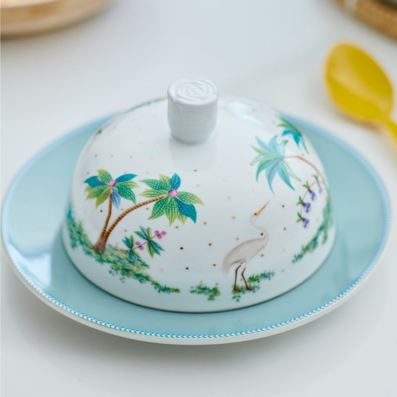 Beurrier rond Jolie pois or 17x8cm Pip Studio - Mathon - 1