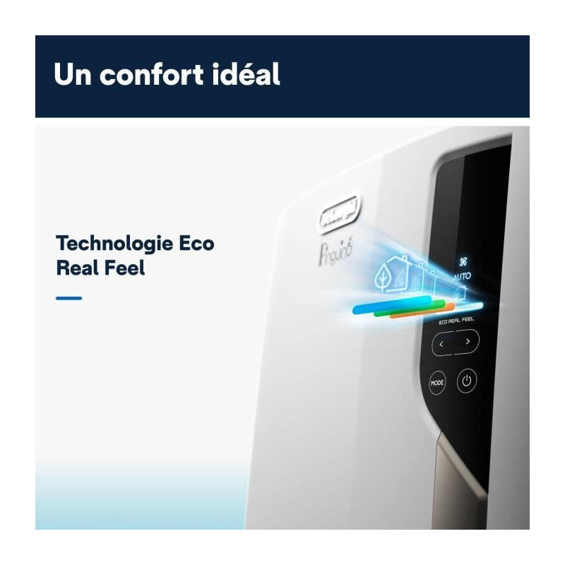 Climatiseur Mobile -   - Pac El110 Wifi - 2900 W - 11 000 Btu/h - 3 Vitesses - Ventilateur / Déshumidificateur Delonghi - Mathon - 2