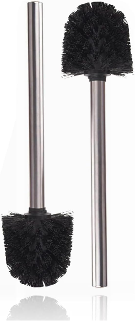 2 Brosse WC plastique avec manche inox et tête remplaçable Vendos85 - Mathon